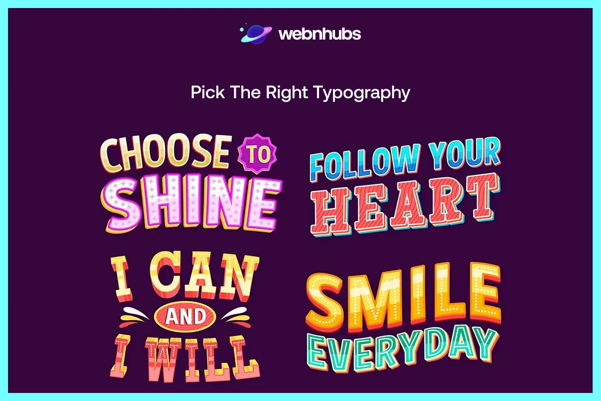 Pick the Right Typography
