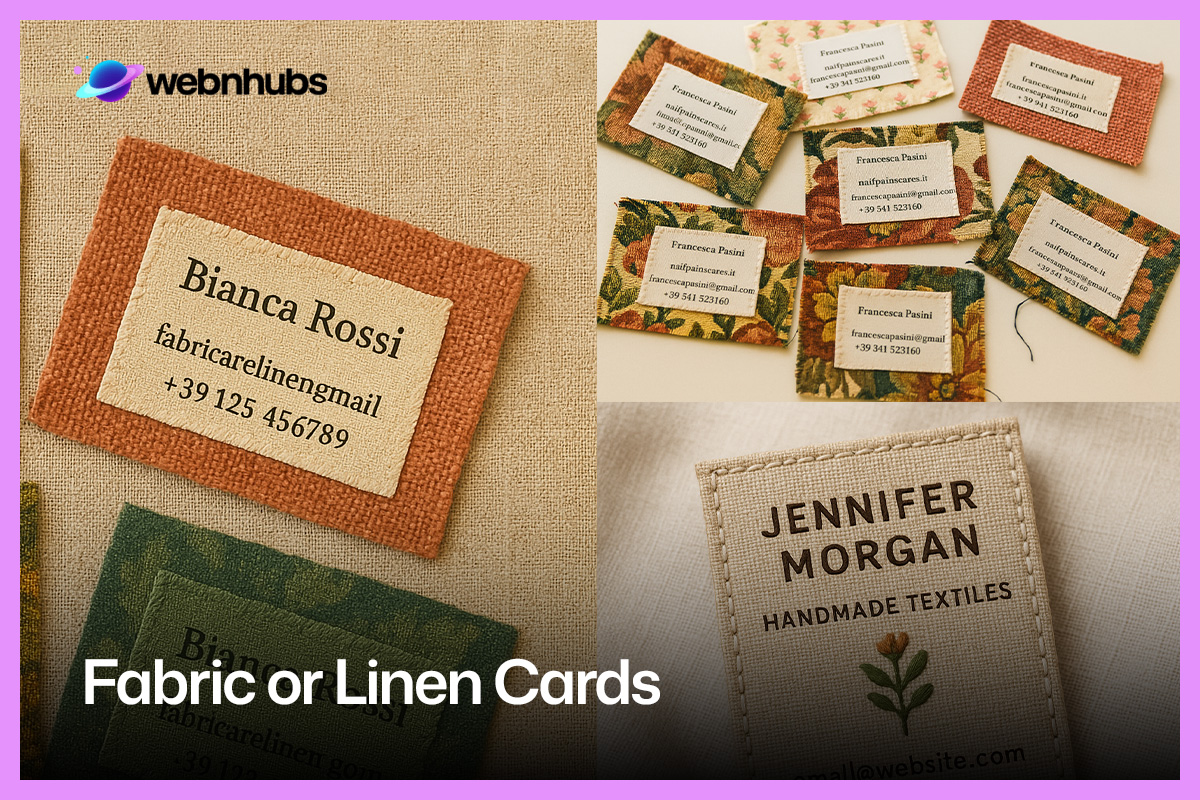 Fabric or Linen Cards