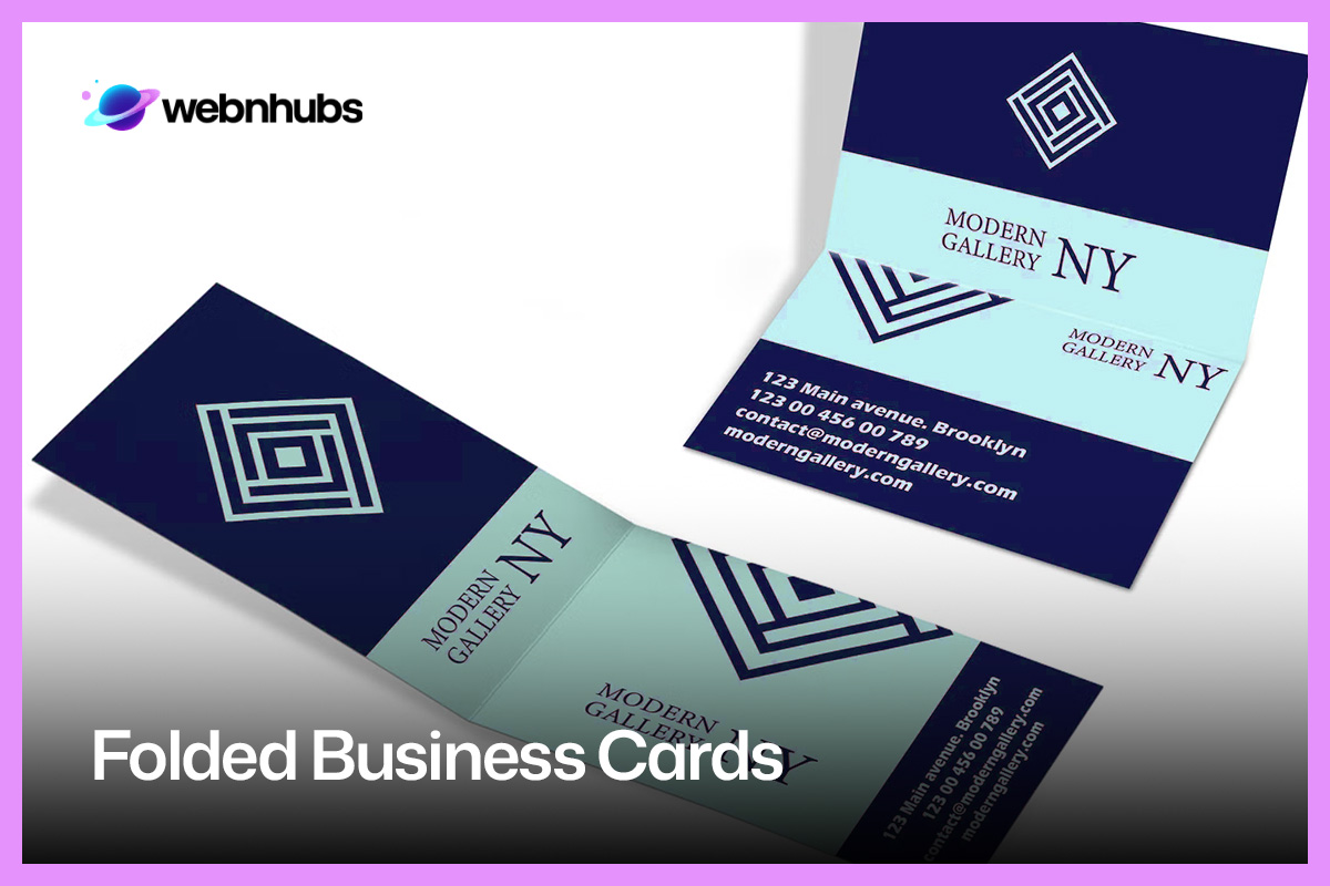 Folded Business Cards