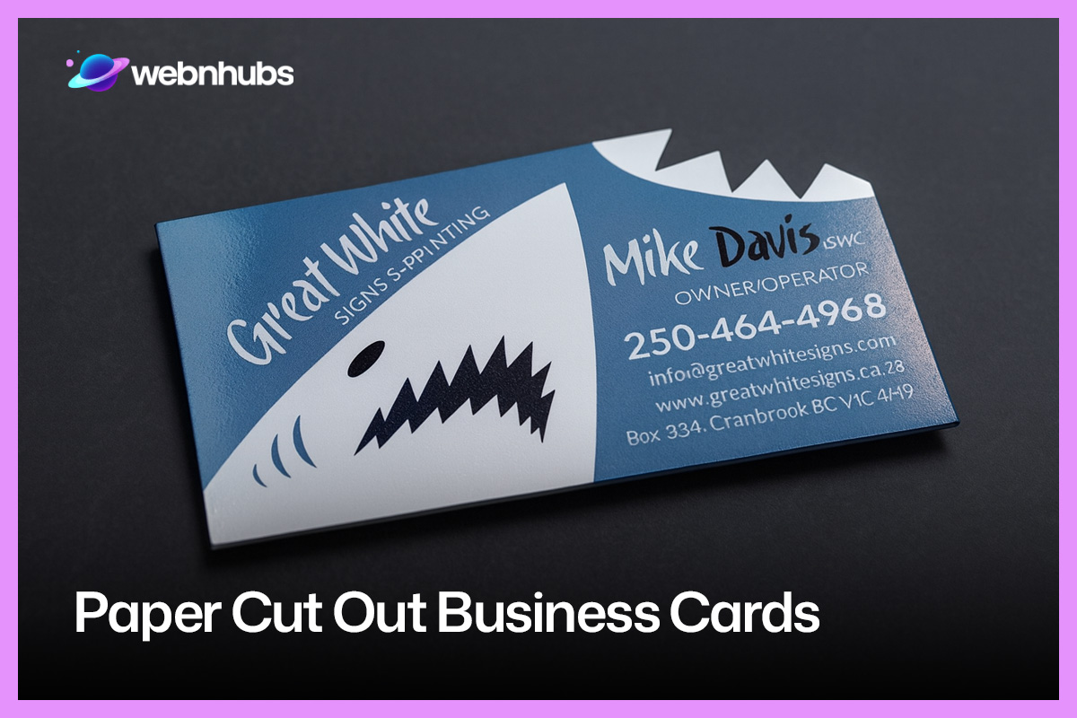 Paper Cut Out Business Cards