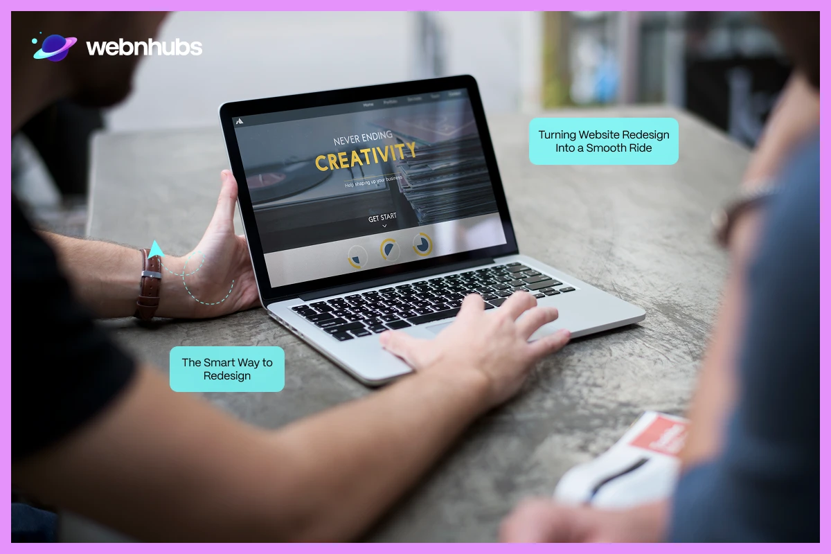 GET STARTED WITH YOUR WEBSITE REDESIGN WITH WEBNHUBS