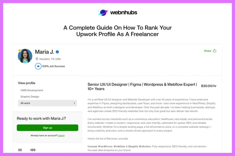 A Complete Guide on How to Rank Your Upwork Profile