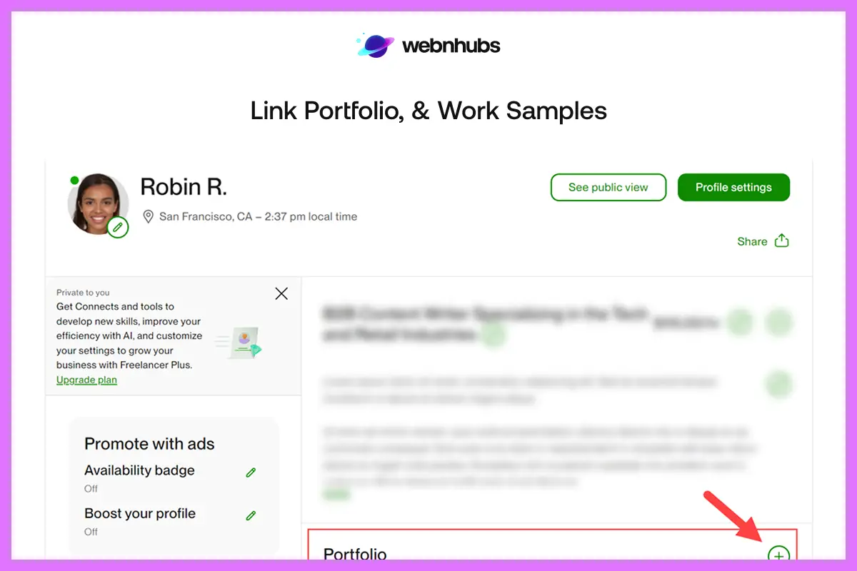 Link Portfolio, & Work Samples