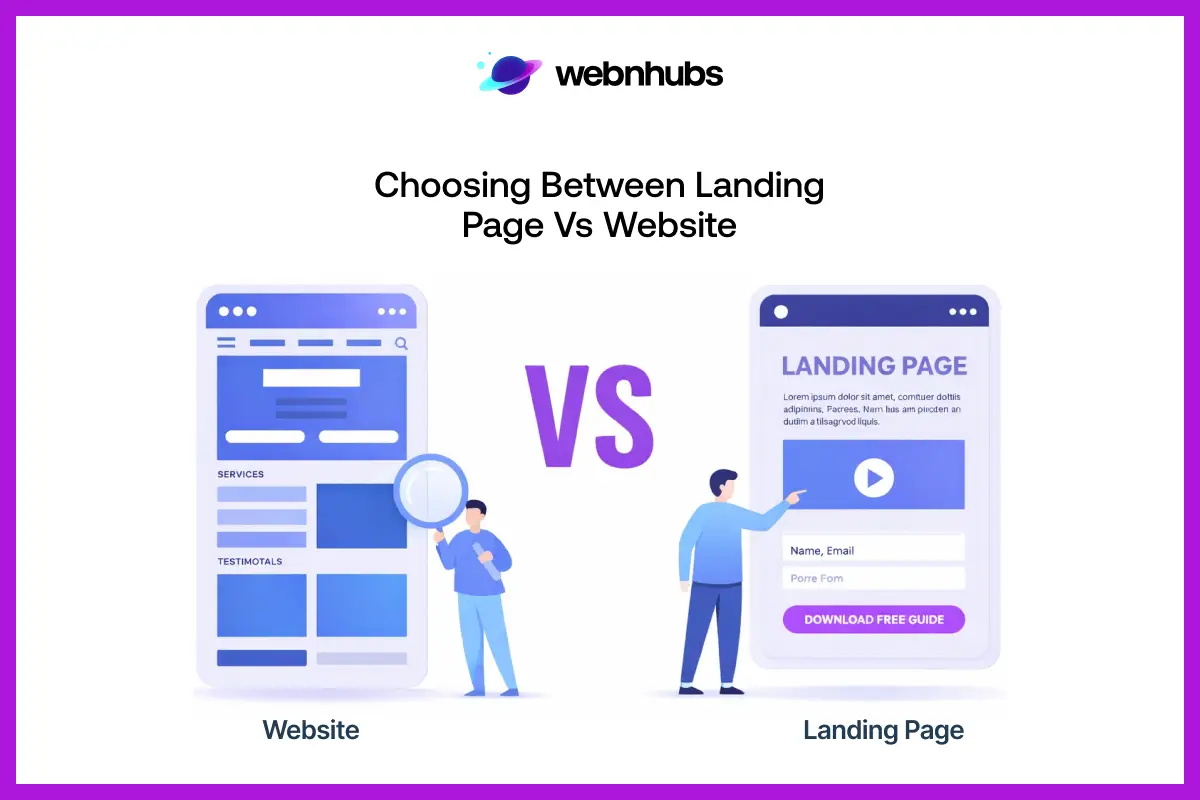 Choosing Between Landing Page Vs Website