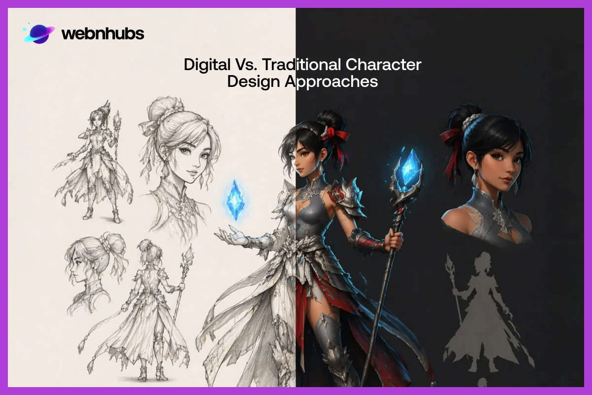 Digital vs. Traditional Character Design Approaches